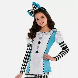 NWT Storybook Dark Alice Long Sleeve Top Child S/M M/L Halloween Costume New